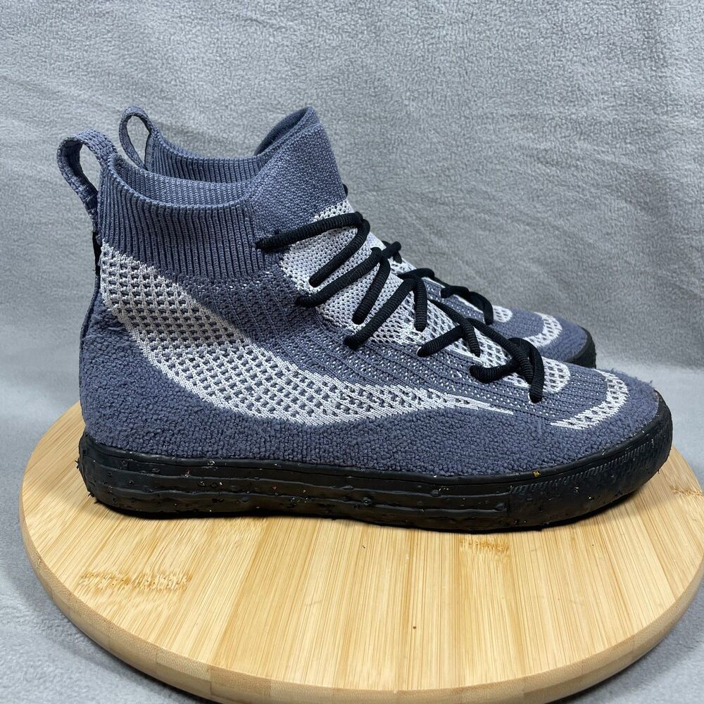 Converse Crater Knit Men’s 8 Womens 10 High Top Sneakers Purple Black 172032C